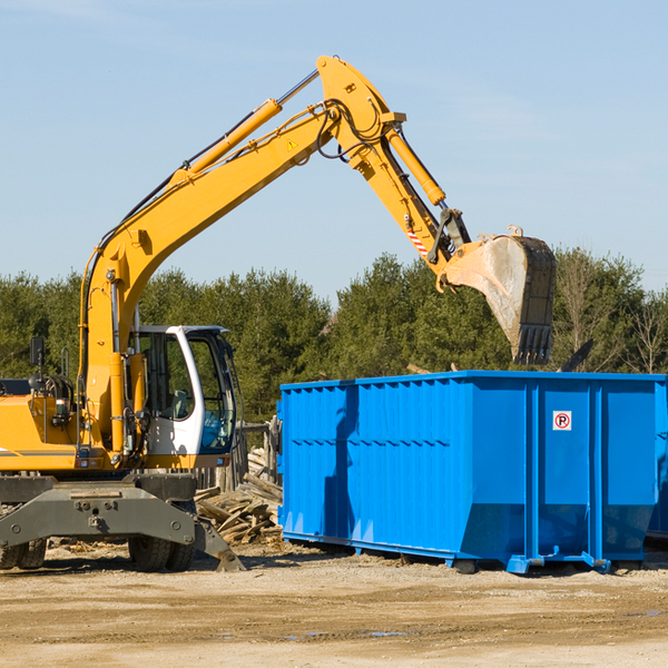 how many times can i have a residential dumpster rental emptied in Vanzant